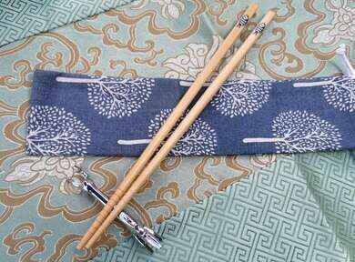 Japonské dřevěné lakované jídelní hůlky 