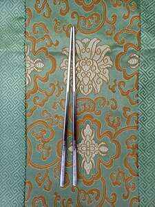 Nerezové čínské hůlky s čínskými znaky 